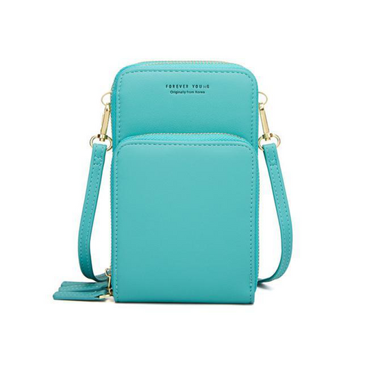 Exorel – Leather Phone Purse with Triple Secure Closure