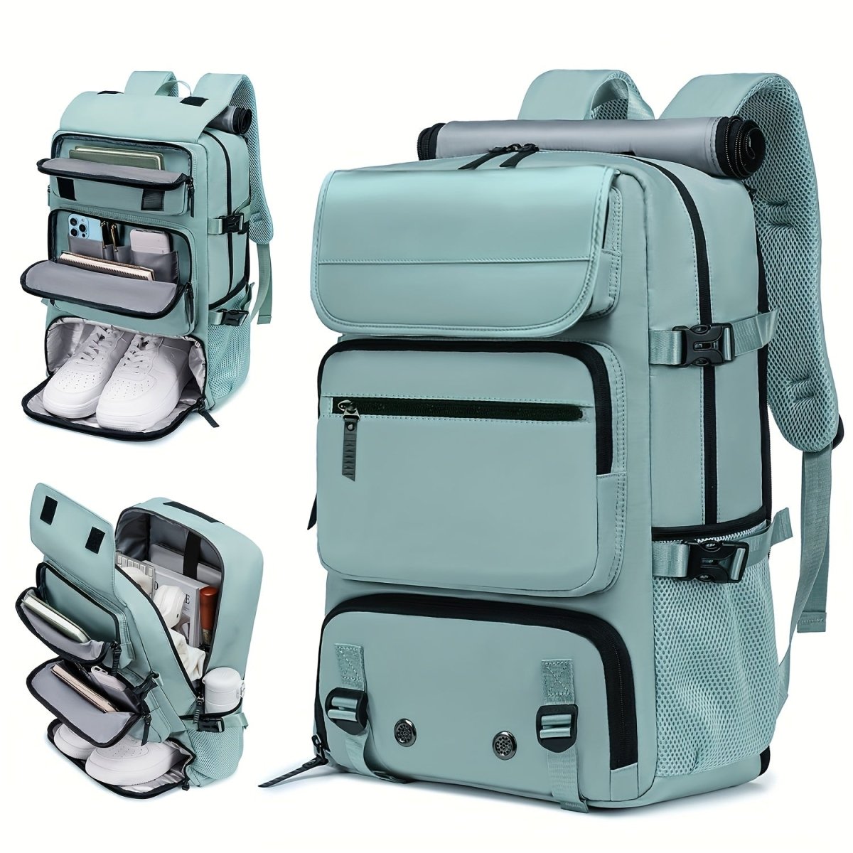Exorel – Large Waterproof Travel Backpack with USB Charging Port