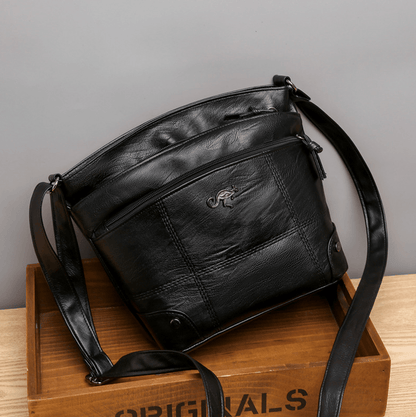 Exorel – Vintage Leather Shoulder Bag with Adjustable Strap