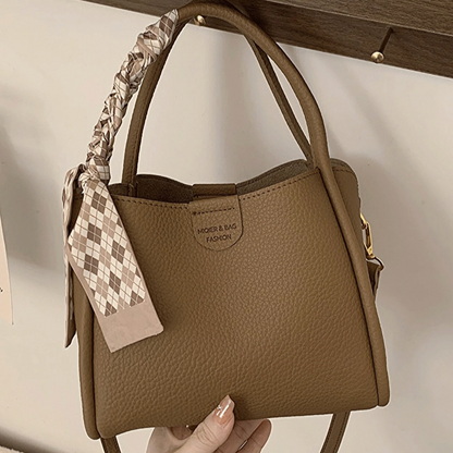 Exorel – Women’s Lychee Texture PU Leather Crossbody Handbag