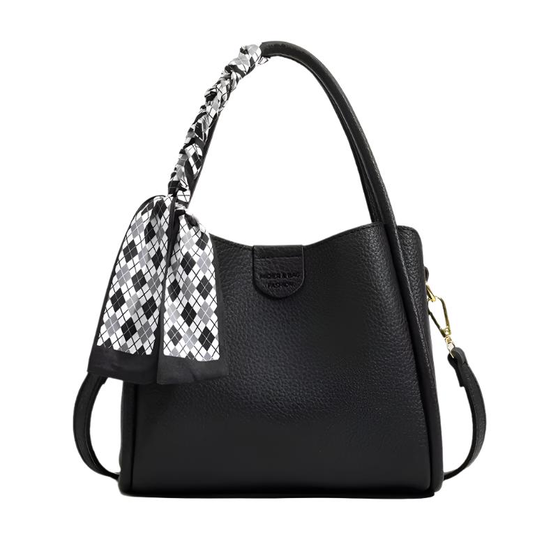 Exorel – Women’s Lychee Texture PU Leather Crossbody Handbag