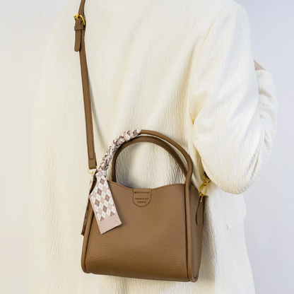 Exorel – Women’s Lychee Texture PU Leather Crossbody Handbag