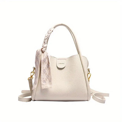 Exorel – Women’s Lychee Texture PU Leather Crossbody Handbag