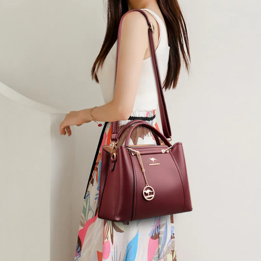 Exorel – Women’s PU Leather Shoulder Handbag with Crossbody Strap